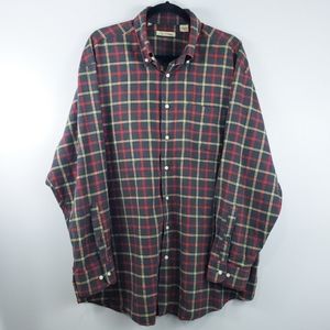 Peter Millar Vintage Button Down Plaid Shirt XL